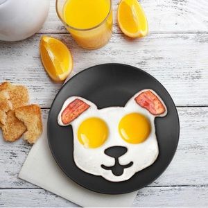 NWT-Dog Shape FUNNY SIDE UP! Breakfast-Egg mold.